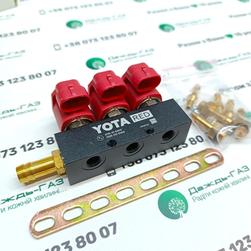 Форсунки YOTA RED 3 цил., 2 Om з калібр. штуцерів та зі штуцерами в колектор 3456 фото