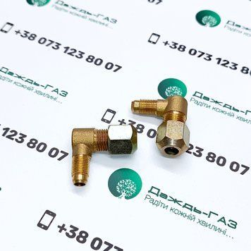 Уголок 90&deg; M10x1 D8 / G1/4" D8 (бонка + гайка) 1465 фото