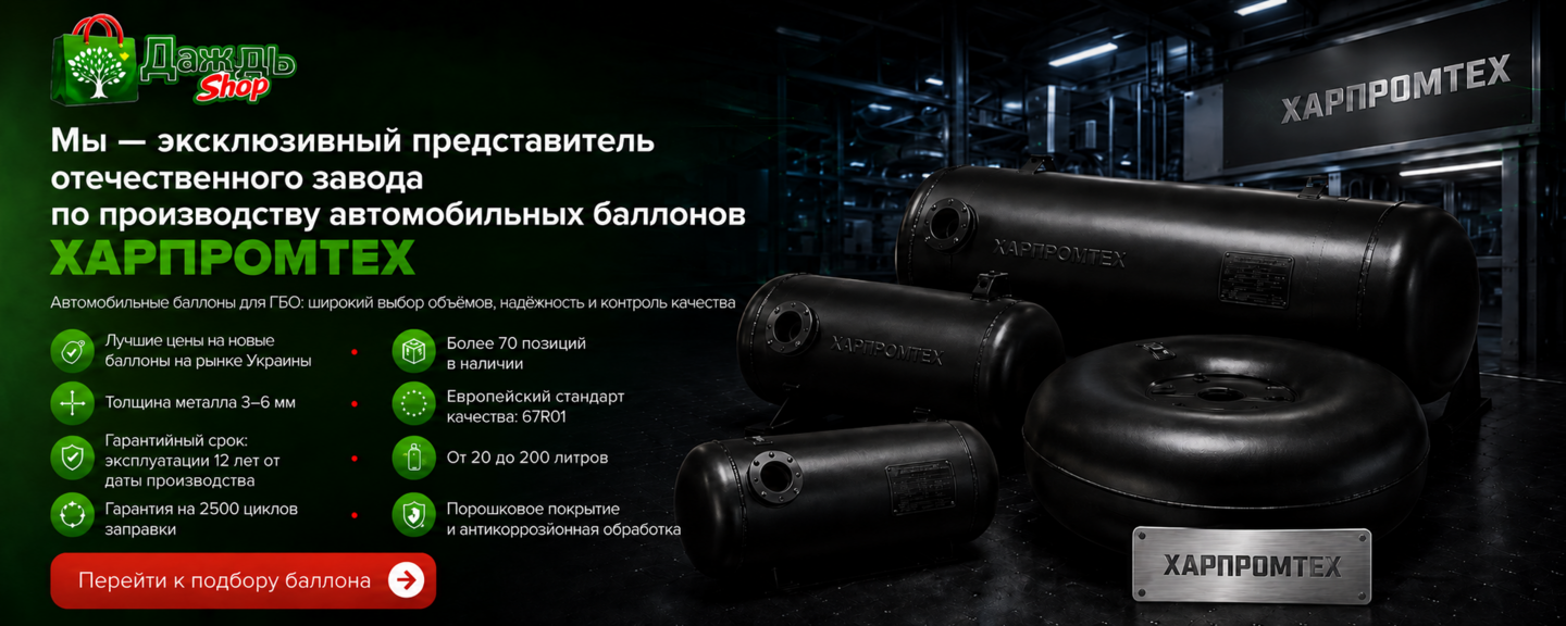 Автомобильные пропановые баллоны ХАРПРОМТЕХ